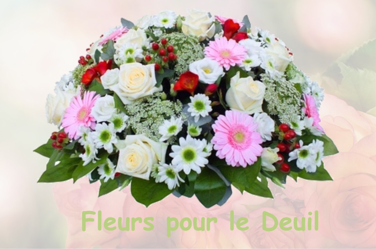 fleurs deuil CROIX-MARE